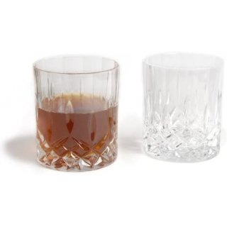 Whiskyglser im 2-er-Set, Whiskytumbler, Whiskeyglser Kristallglas aus Italien,Glasgeschenke Trinkglas Haushalt
