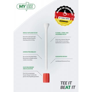 myTee Golf-Tees flexibel, stabil und unzerbrechlich 58 mm