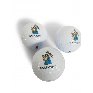 Dreimal Golfball GOLF-GOTT - Golfballset Herren Golfgeschenk
