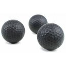 Golfballset SCHWARZ,Dreierset Black Golfballs, Golfblle