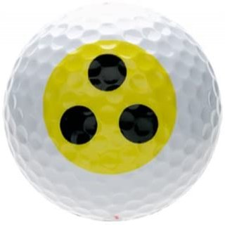 Golfballset BLIND, Golfball und Golfblle, lustiges Golfmotiv