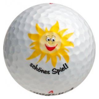 Unbekannt Dreierset Golfblle SCHNES Spiel,Markengolfball im Set, Golfgeschenke Geschenkidee Sonne